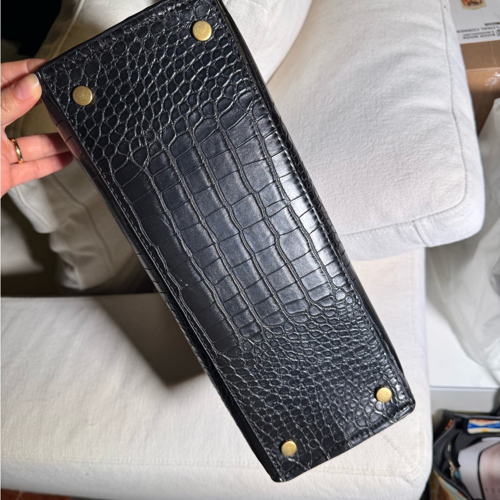 MANGO Black Crocodile-Embossed - Picture 3 of 7